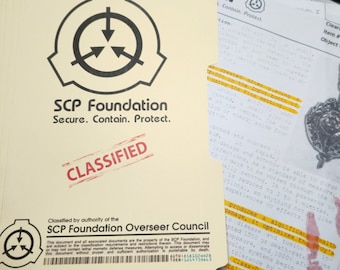 SCP Foundation-map met geheime bestanden – Cosplay, informatie Cosplay-notities Euclid Keter Safe Creepy Pasta Geheime bestanden Editie 40+ pagina&#39;s