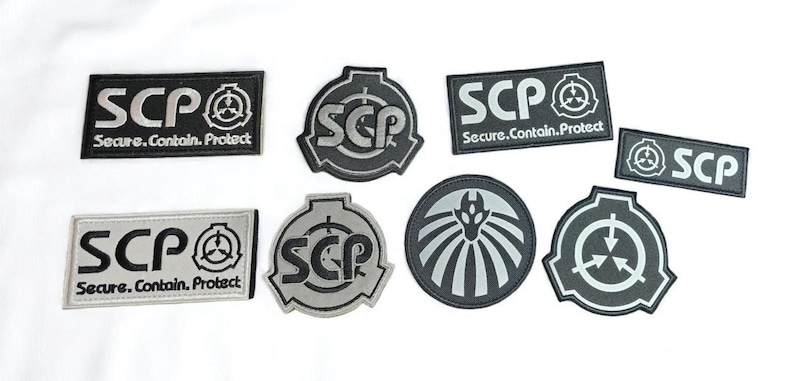 SCP Patch Print Rank Insignia Sign Secure Contain Protect Badge Cosplay ...