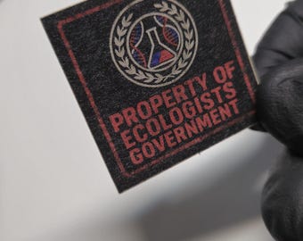 Stalker Ecologists Possession Sticker 40 mm X 40 mm Matt Vintage Design Self-adhesive Label High Quality UV Print