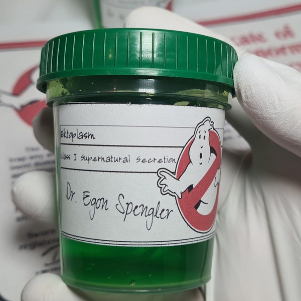 Ghostbusters ectoplasm / Emotions slime sample / Cosplay / Decoration / Ghosts / Ghost Hunters / Dr. Egon Spengler / Dr. Peter Venkman