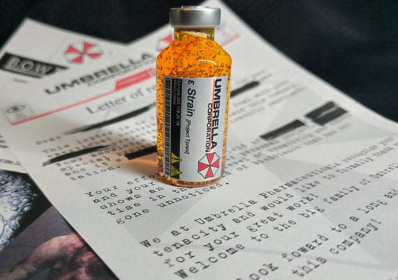 Resident Evil Bottle E-strain Cosplay B.O.W. Tyrant Virus Monster Fandmade  Umbrella Corp Umbrella Corporation Biohazard Resident Evil - Etsy Canada