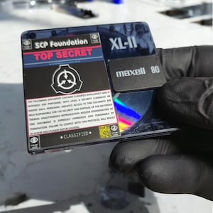 SCP Dados Dados Minidisk Creepypasta Seguro Conter Proteger Cosplay Decoração Ideia de Decoração