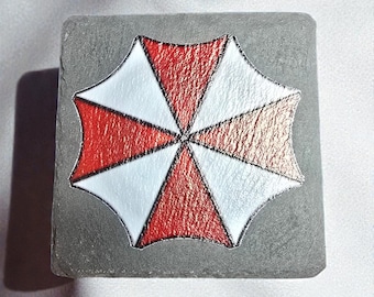 Gaming Slate Coasters – Umbrella, SCP, Fallout, Last of Us – Nerd Drink Coasters – Gamer Gift – Coaster Set