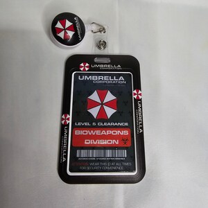 Resident Evil Biohazard Umbrella Corporation ID Pendant Cosplay Security Pass Fanmade Fancreation