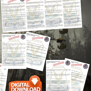 Documentos de investigación de artefactos de acosador Colección de cosplay Información de recopilación DIY *Descarga DIGITAL* Información de la tradición Ecologistas La Zona