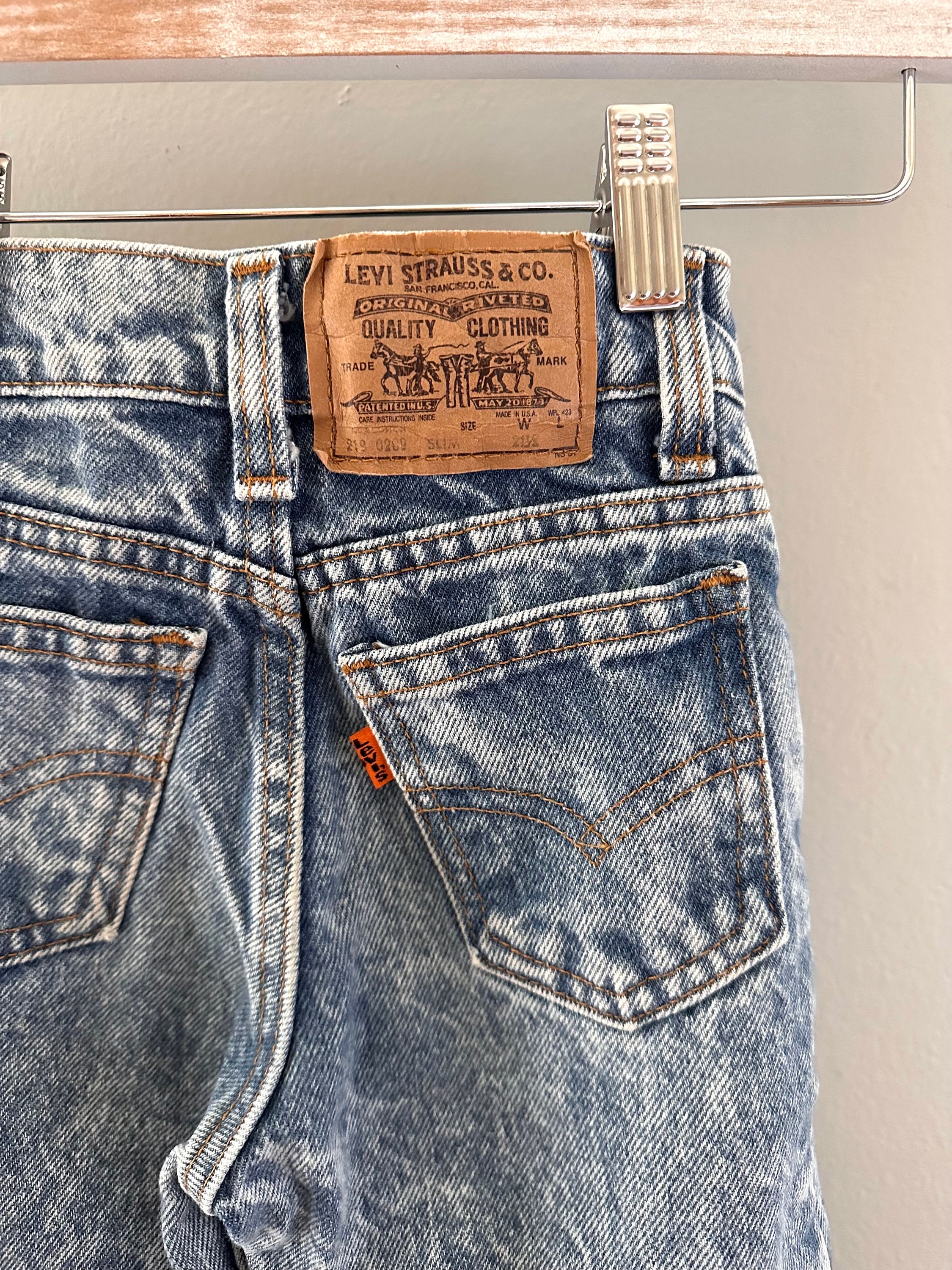 Women's Rusty Orange Acid Washed Oversized Half Button Up Pocket