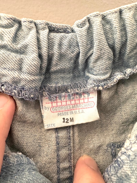 Vintage baby guess 12 month girl jeans Georges Ma… - image 6