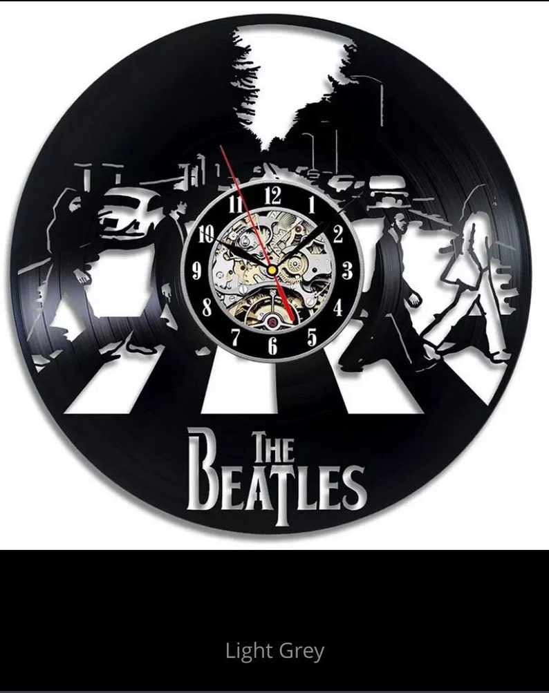 Beatles Vinyl Record Wall Clock Rock Band Wall Clock Modern Etsy
