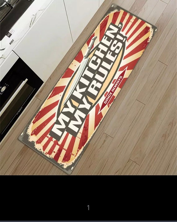 Mom's Kitchen Mats Retro Funny Kitchen Mats for Floor Etsy
