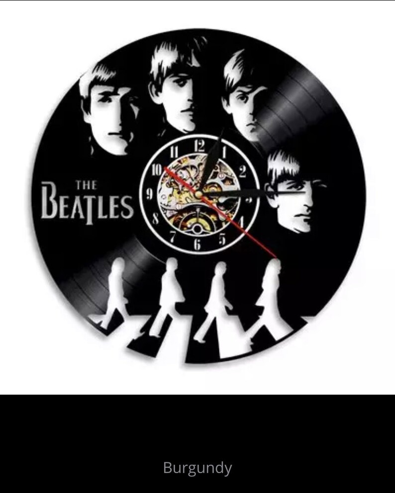 Beatles Vinyl Record Wall Clock Rock Band Wall Clock Modern Etsy