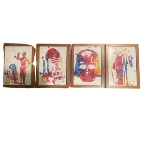 Star Wars pop art framed prints