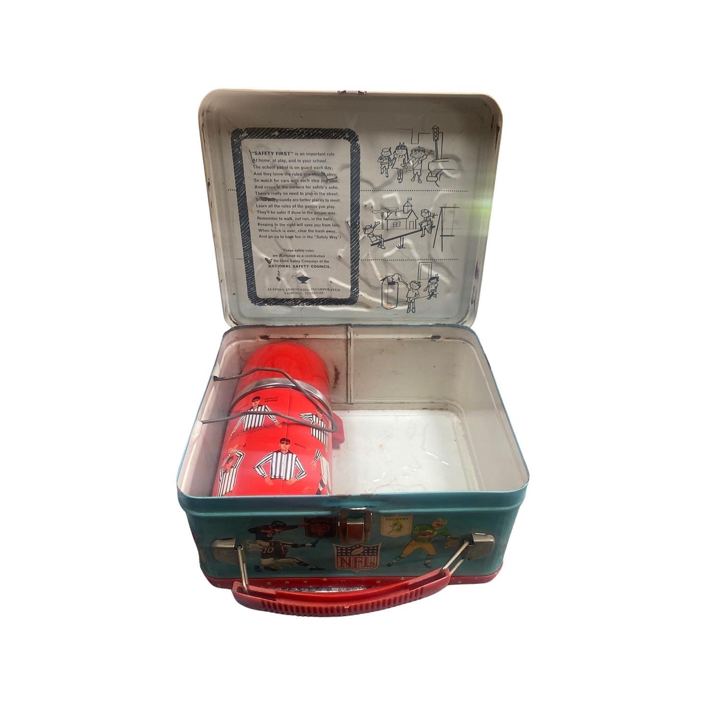 Suspended 4th OUR LUNCH BOX ★レアCDサイン入り 1964 NFL Quarterback Vintage Lunchbox and Thermos 8.8/10 ! - Etsy