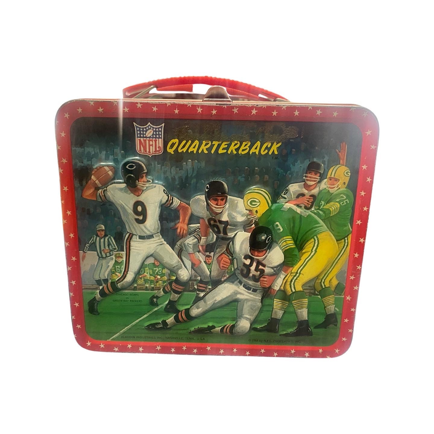 プーさんの家 Lunch Box Vintage Made in USA 1964 NFL Quarterback