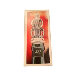 Mikasa crystal bottle stopper new in box