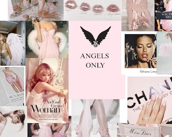 Coquette poster set / Coquette model aesthetic / Coquette aesthetic / Vintage coquette / fashion poster / Vintage magazine / Coquette /