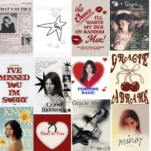 Gracie Abrams 15 Poster / Gracie Abrams / Musik Poster / Album Poster / Album Cover Poster / Gracie Abrams Album Poster / Musik Dekor /