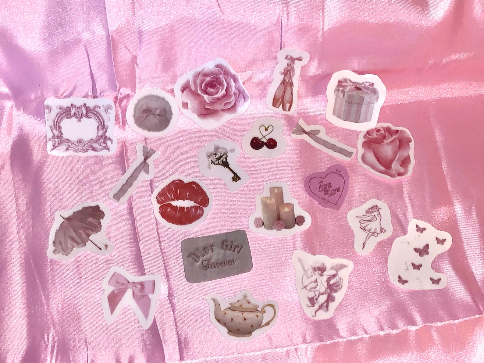 Coquette Sticker Pack of 25 / Coquette Aesthetic / Journaling Etsy