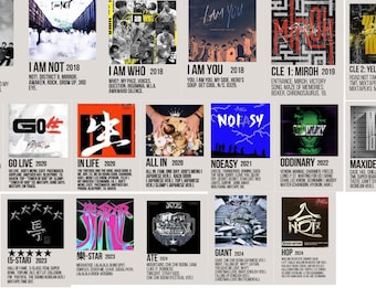 Plakaty z okładką albumu Stray Kids / Plakaty z albumem / Plakaty Stray Kids / Plakaty K-pop / minimalistyczny plakat albumu / plakaty muzyczne / Stray Kids