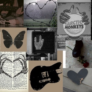 Grunge aesthetic poster set of 15 / Grunge poster / Grunge aesthetic / fairy grunge aesthetic / Downtown girl / Grunge Music poster / Music