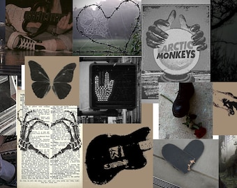Grunge aesthetic poster set of 15 / Grunge poster / Grunge aesthetic / fairy grunge aesthetic / Downtown girl / Grunge Music poster / Music