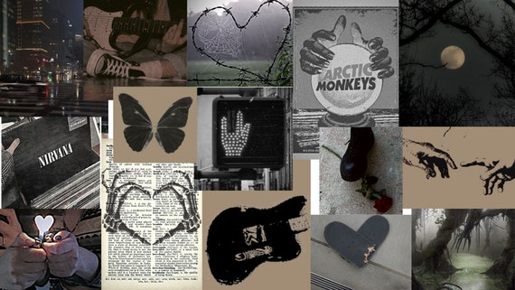 Grunge aesthetic poster set of 15 / Grunge poster / Grunge aesthetic / fairy grunge aesthetic / Downtown girl / Grunge Music poster / Music