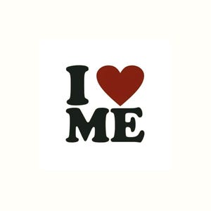 I love me」ステッカー / ステッカー / ラップトップ用デカール / 「I 