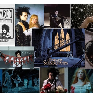 Lot de 15 affiches Edward aux mains d'argent / Affiche Tim Burton / Edward aux mains d'argent / Lot d'affiches Tim Burton / Esthétique Tim Burton / Affiche de film