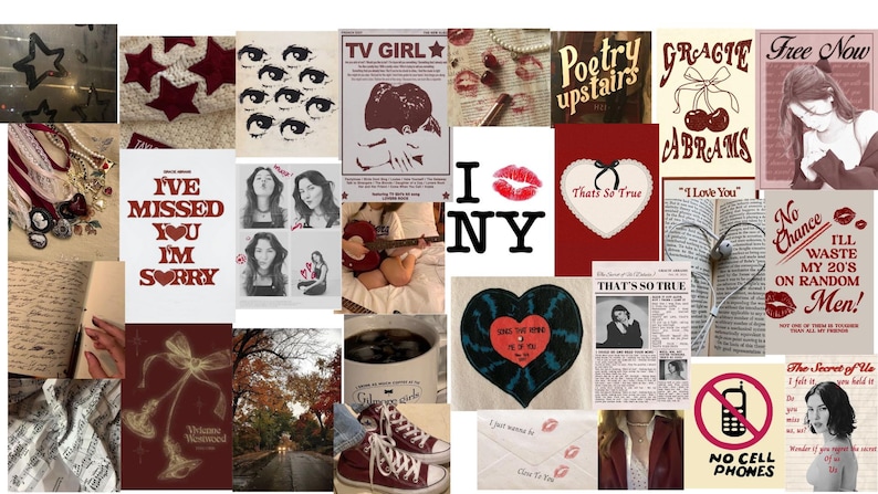 Downtown Girl aesthetic posters.