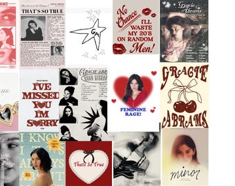 15 pôsteres de Gracie Abrams / Gracie Abrams / Pôster musical / Pôsteres de álbuns / Pôster de capa de álbum / Pôster de álbum de Gracie Abrams / Decoração musical /