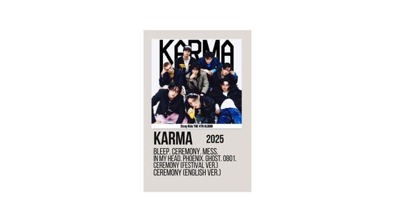 Karma Album Cover Poster Stray Kids Album Cover Poster Stray