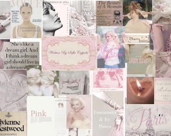 Coquette 35 posters / Coquette aesthetic / Vintage coquette / gloomy coquette / aesthetic posters / Magazine coquette / Coquette poster /