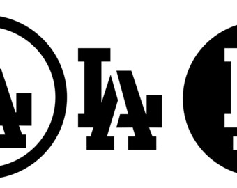 LA Stencil logo 4 pack SVG PNG