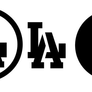 LA Schablone Logo 4er Pack SVG PNG