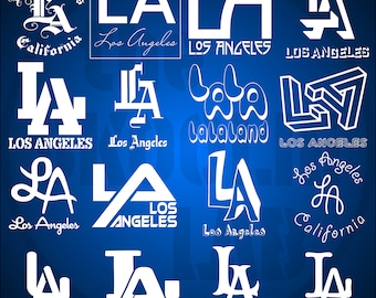 MEGA Pack of LA Initials 16xDesigns