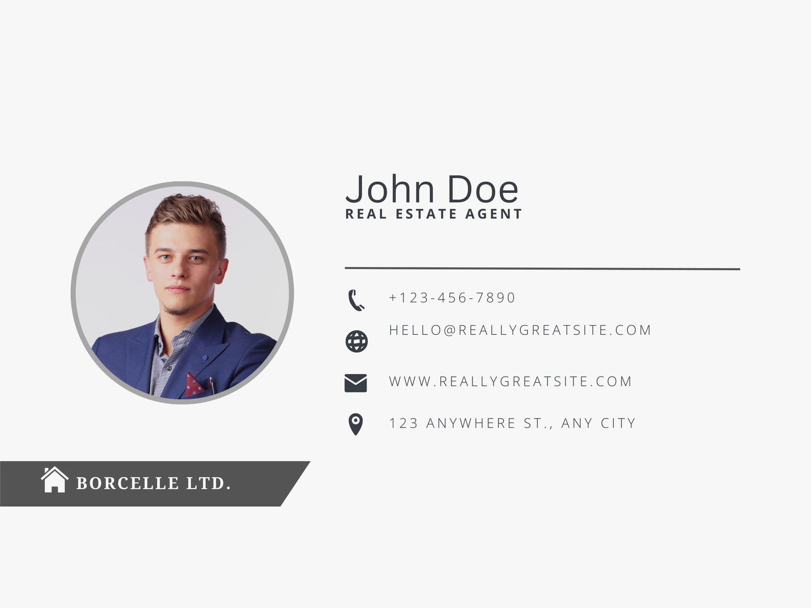 Email Signature Template, Signature for Email, Editable Email Signature ...