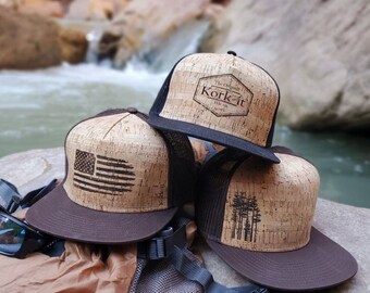 Made to Order - Cork Engraved Hats, BULK QUANTITY COUPONS in Description, Infant/Toddler Youth Adult Sizes
