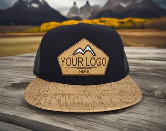 Made to Order - Precision Cork Engraved Patch Snapback Hats, BULK QUANTITY COUPONS in Description