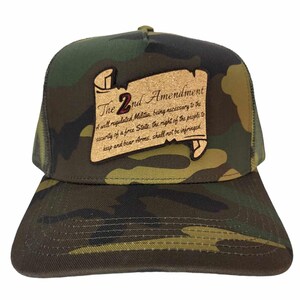 2nd Amendment Cork Patch Hat