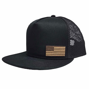 Chapéu minimalista com bandeira americana