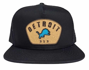 Detroit Lions 313 Cork Patch Hat