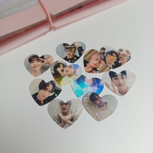 Confezione di adesivi cuore NCT KPOP da 10 pezzi/simpatici adesivi kawaii per journaling Polco Deco Penpal