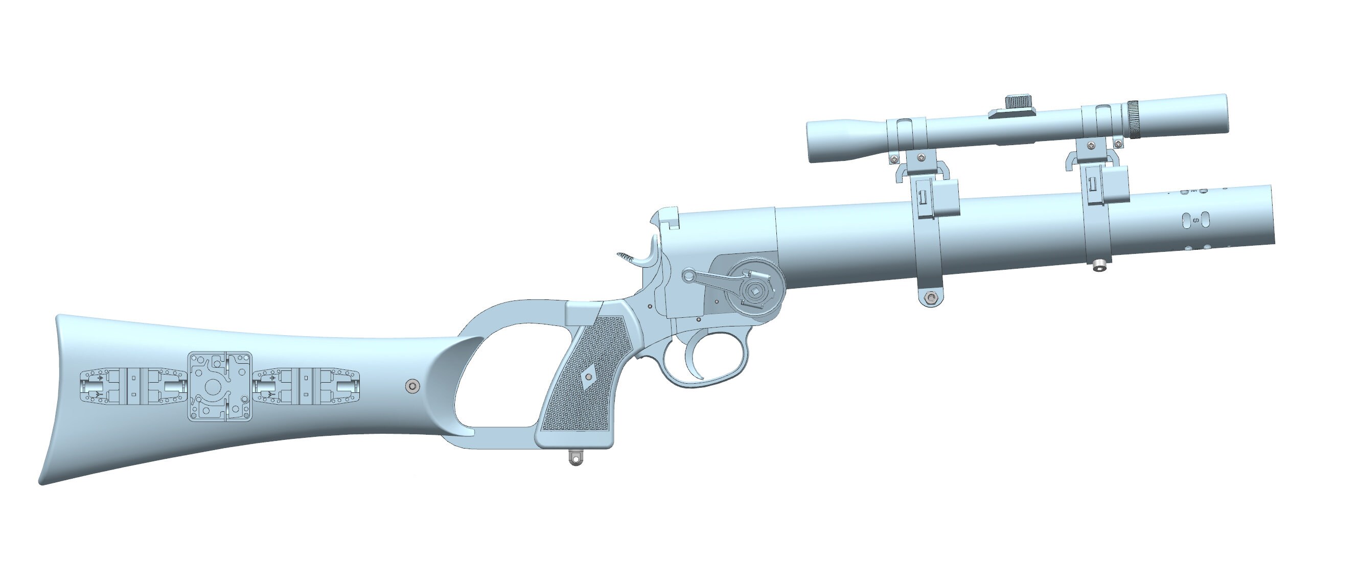 Star Wars Boba Fett EE3 ESB Blaster STL 3D Printable Cosplay Etsy