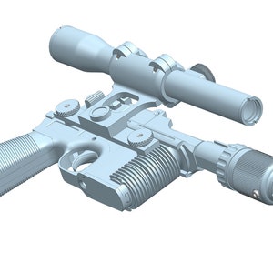 Star Wars Han Solo DL44 ANH Blaster STL 3D Printable Cosplay