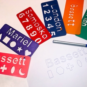 Name Stencils |  Learn Your Name | Personalized Children&#39;s Practice Tool
