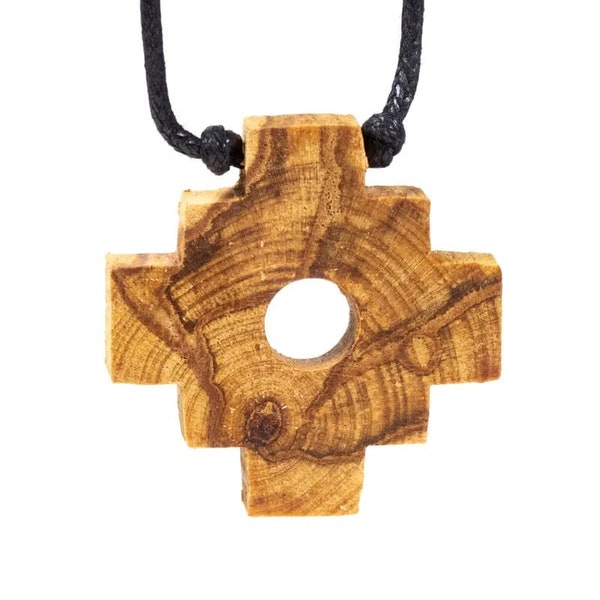 Collier Palo Santo Croix Inca Chakana réglable 38 à 70 cm