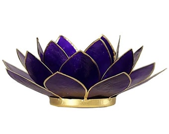 Lotus 7 Chakra lighting purple and gold