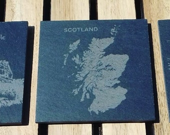 Schottland - Edinburgh Schiefer Glasuntersetzer Untersetzer