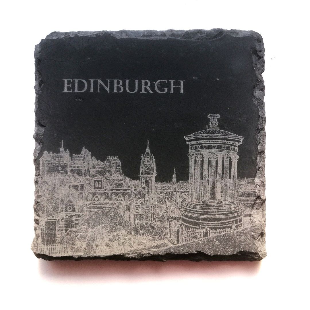 Scotland Edinburgh Coaster Slate Etsy