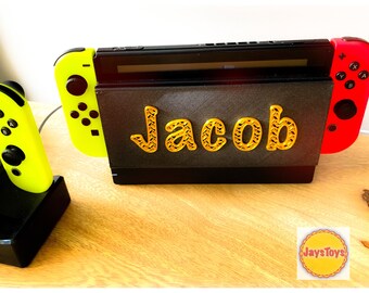 Nintendo Switch custom name plate
