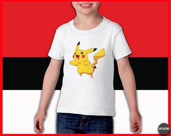 Pokemon 25th Anniversary Official Merchandise Pokemon Pikachu Face Family T-Shirt Adult and Kids Sizes Family T-Shirts